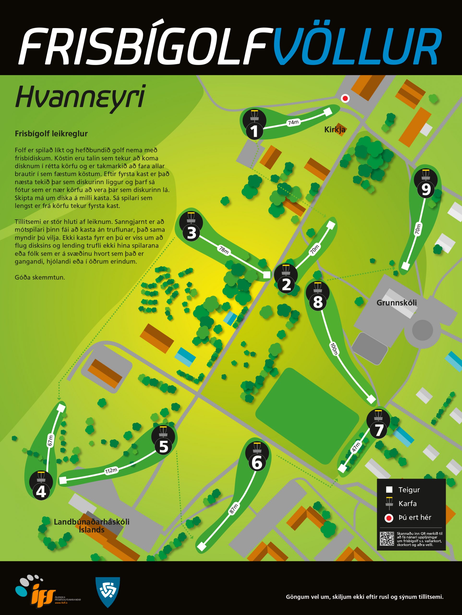 Vallarkort - Hvanneyri