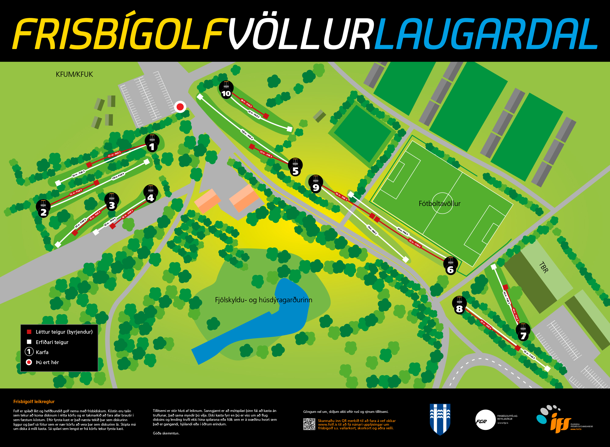 Vallarkort - Laugardalur