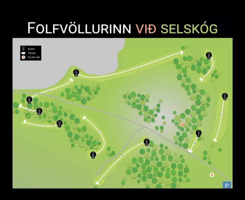 Vallarkort - Grindavík - Selskógur